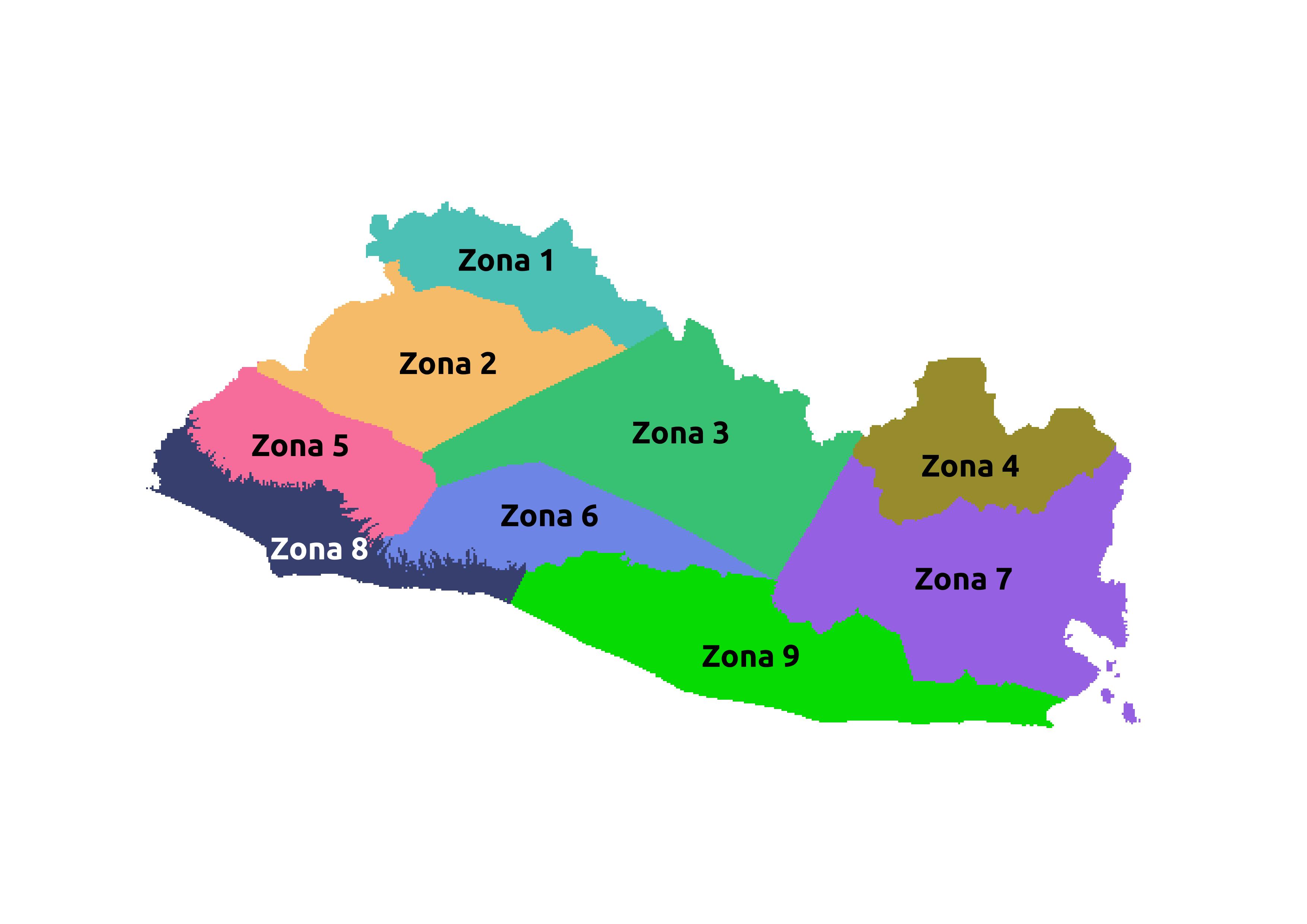 Zonas de pronosticos